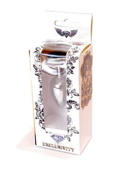 Анальная пробка - Jewellery Silver Heart Plug Black Sex Aura Киев - изображение 8