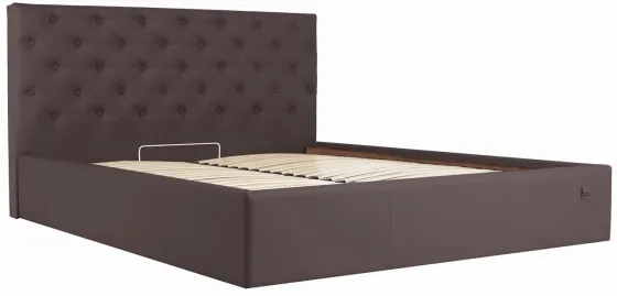 Кровать Двуспальная Coventry VIP 180 х 200 см Fly 2231 С дополнительной металлической цельносварной рамой Темно-коричневый Киев