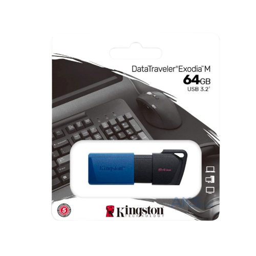 Флешка 64Гб USB 3.2 чорний DT Exodia M Kingston Житомир