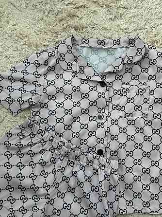 Дитяча піжамка із сатину шорти з сорочкою Пудровий р 134-140 Харків