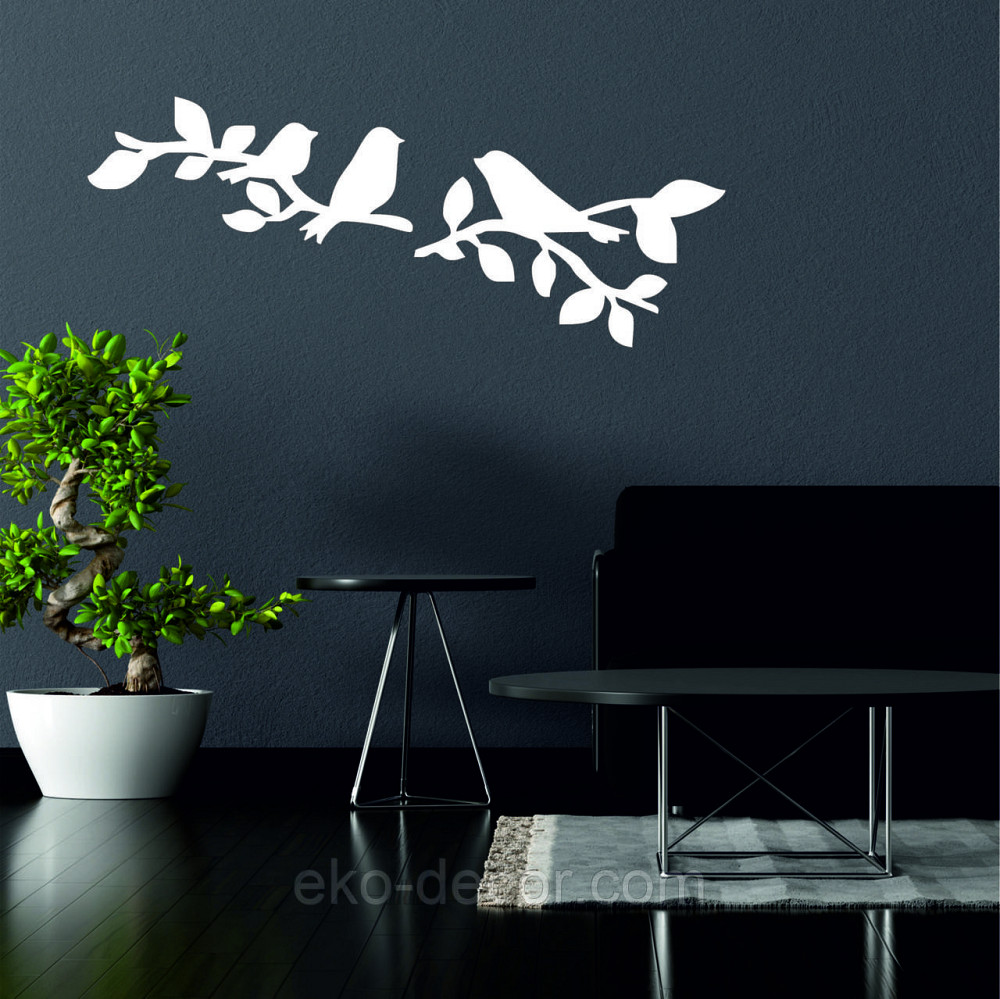 Декоративне настінне Панно  «Птахи» , Декор на стіну 70*27 см, Білий Київ - фото 7
