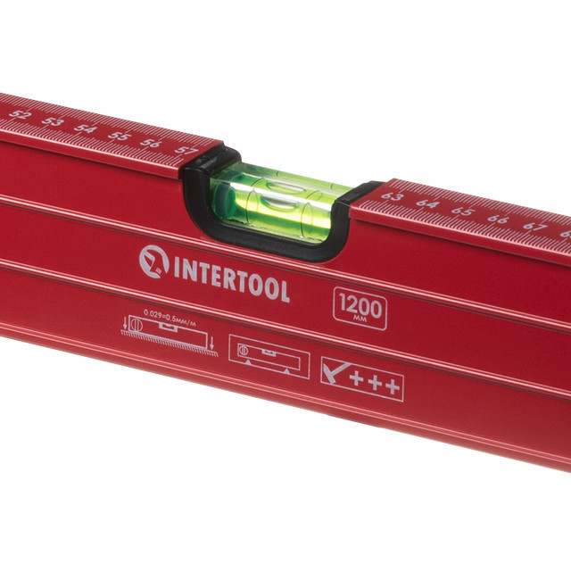 Рівень з поворотною капсулою 1200мм. 3 капсули INTERTOOL MT-1272 Київ - фото 5