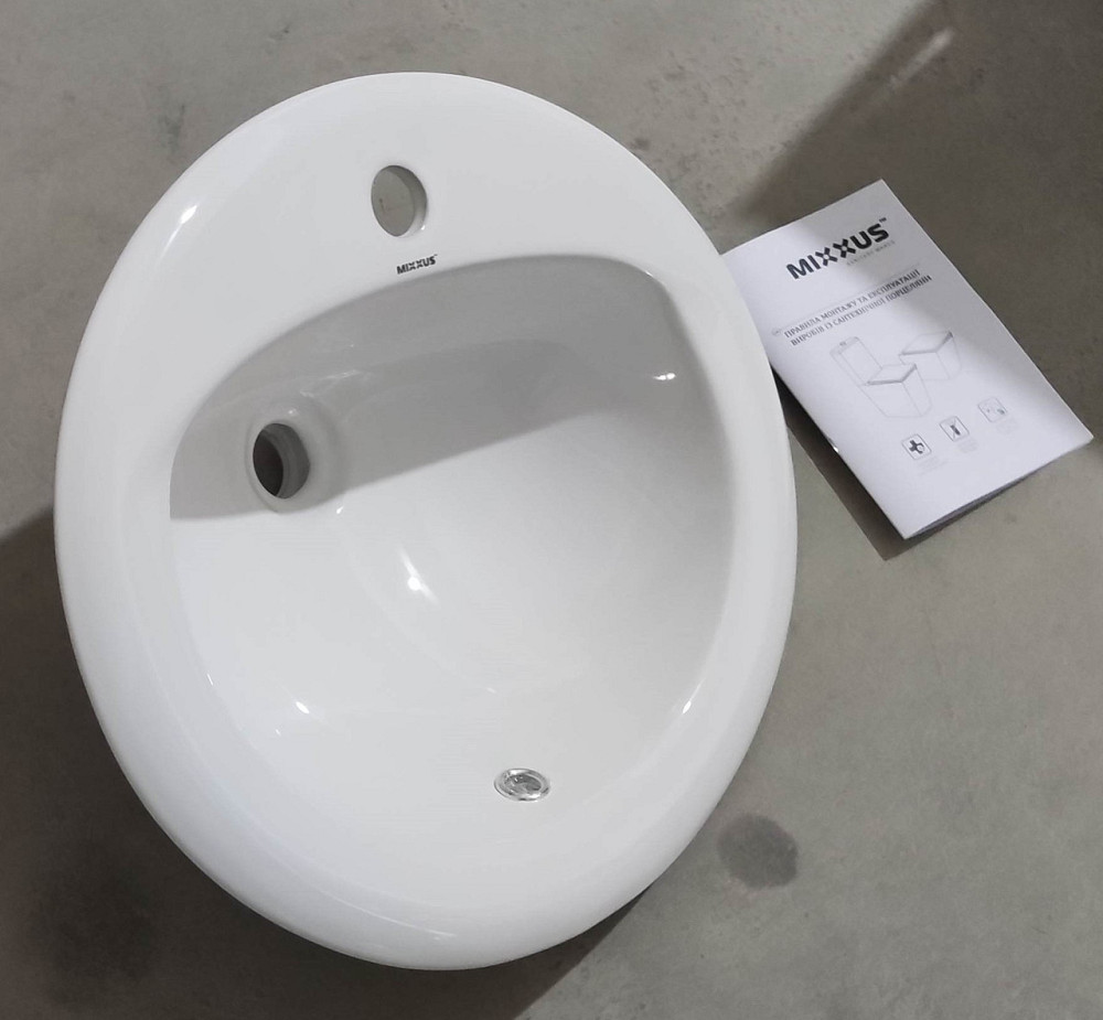 Раковина врізна на стільницю Mixxus Premium TOPPER-1602 515х400х200mm з отвором під змішувач та пер  ( MP6572 ) 20190 Харків - фото 3