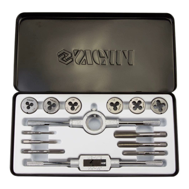 Набор плашек и метчиков 14 шт кейс металл. Мукачево - изображение 2