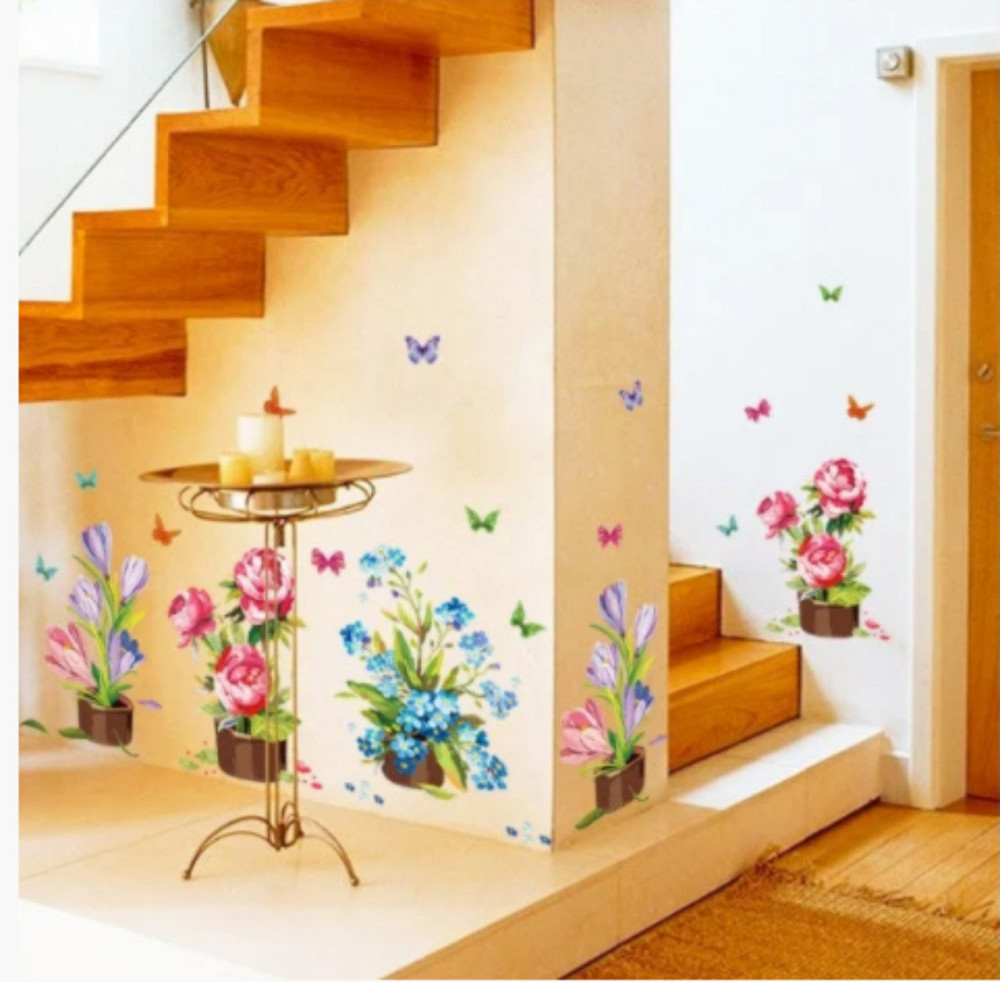 Інтер'єрна наклейка Кімнатні квіти Київ - фото 4