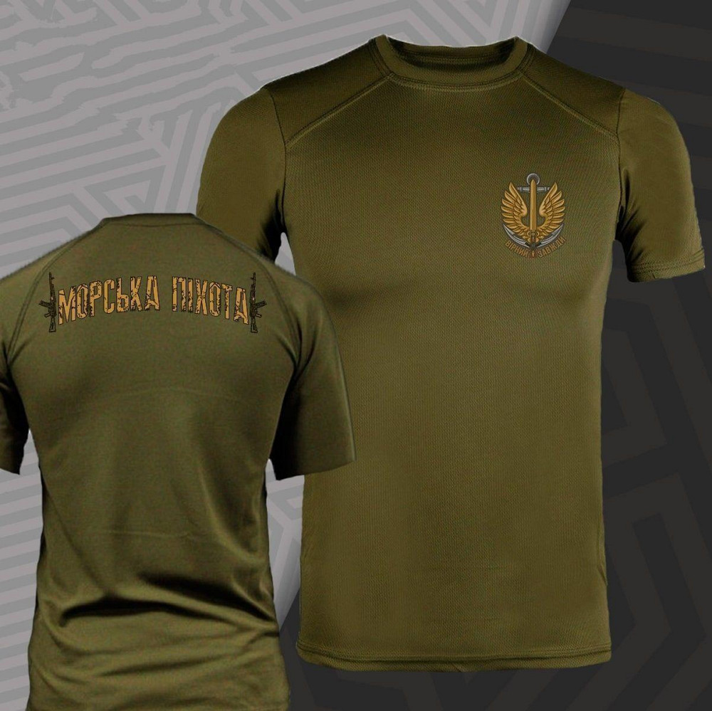 Футболка хакі МОРСЬКА ПІХОТА Чернівці - фото 1