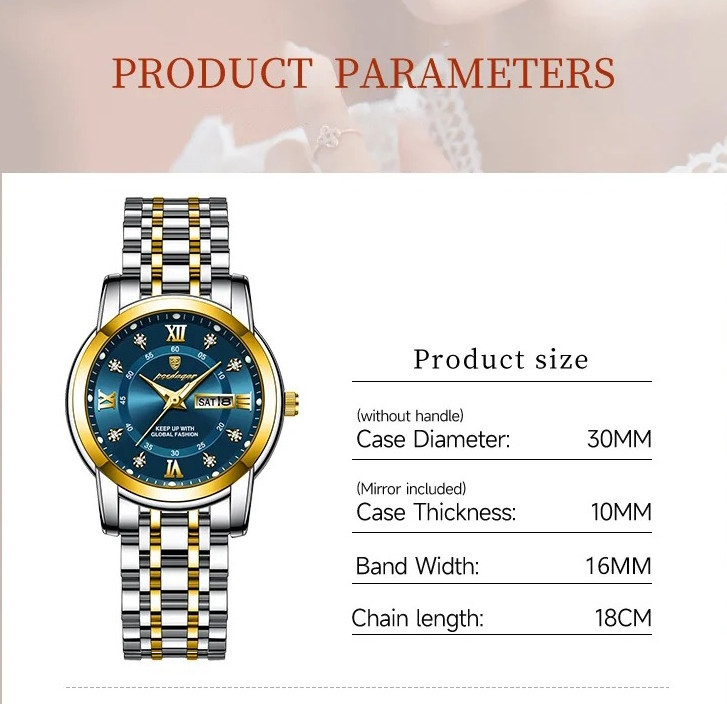 Годинник жіночий наручний Poedagar Unique Women Leather (2 ремінці) Вінниця - фото 5