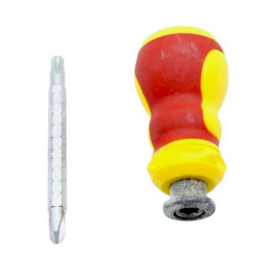 Отвёртка двусторонняя 316 звёздочка/ треугольная(мерс)  (Распродажа/ Попал клей) Днепр