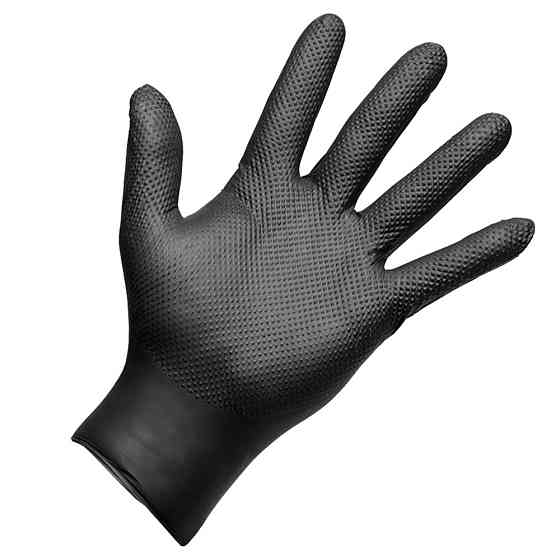 Рукавички нітрилові (0,2мм) одноразові ромбовидні 