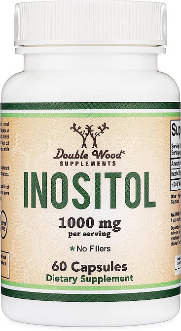 Инозитол Double Wood Supplements Inositol 1000 mg 60 capsules Луцк - изображение 1