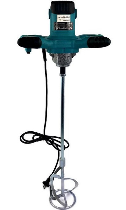 OX-1201 Будівельний міксер 2800Вт, 970 об/хв, 2 змішувачі Ø110мм для фарби, бетону, клею та розчинів Одеса - фото 3