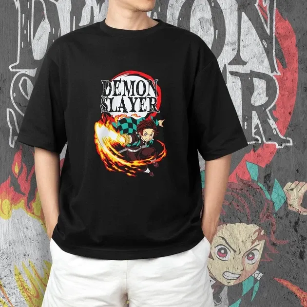 Футболка мужская с принтом Клинок, рассекающий демонов Танджиро Камадо 7 Размер 48 Anime0437 Днепр - изображение 3