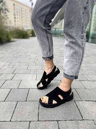 Abbi Босоніжки жіночі ABBI C110-06 чорні (літо, замша натуральна) (3829) 38р.39р. Коломыя