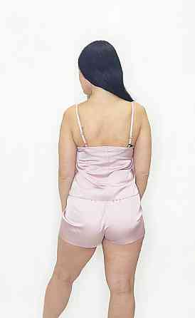 Піжама жіноча шовкова із шортами Пудровий XL Харків