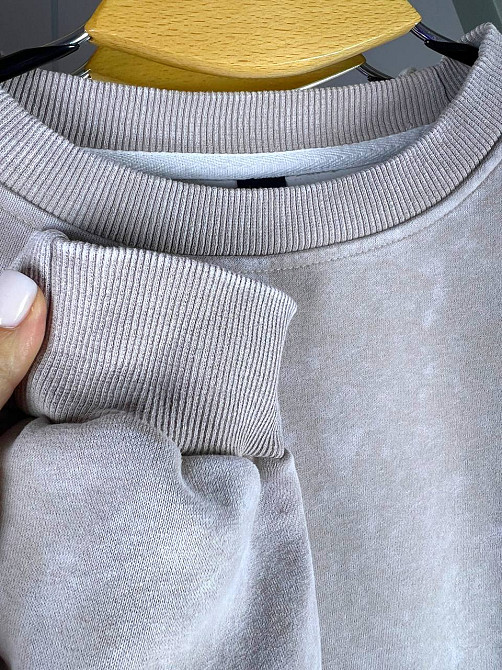 Свитшот женский Joy One 25177 оверсайз свободный крой средняя длина вареный тай-дай one size, бежевый, one size Киев - изображение 13