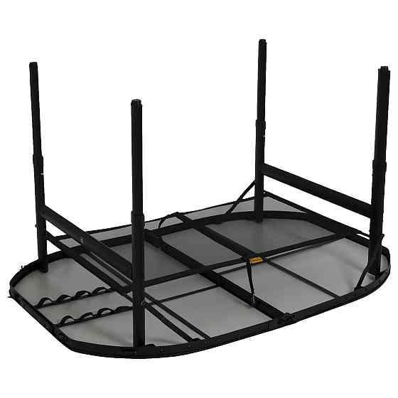 Стол Bo-Camp Northgate Oval 120x80 cm Black/Grey (1404187) Вінниця