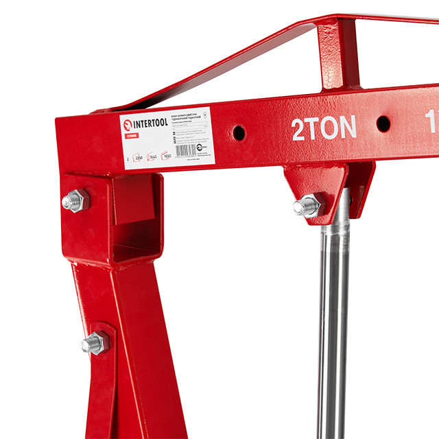 Кран съемник двигателя гидравлический подкатной 2 т (комплект из двух частей) INTERTOOL GT0808 Киев - изображение 9