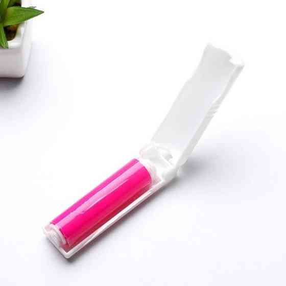 Валик силиконовый для чистки одежды от шерсти,многоразовый,липкий ролик, липучка для удаления волос и шерсти розовый Кам'янець-Подільський