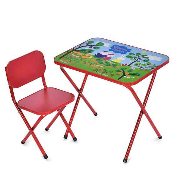 Дитячий столик складаний зі стільчиком M 5963-3 червоний Вінниця