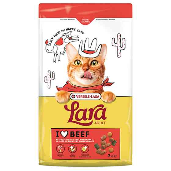 Lara Adult with Beef Flavour ЛАРА ЯЛОВИЧИНА сухий преміум корм для котів Київ