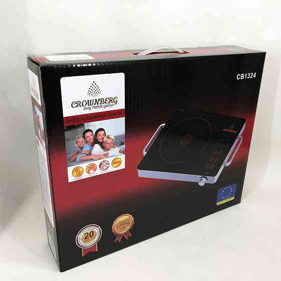 Варочная настольная плита Crownberg, Электро электроплиты, Настольная электроплита удобная GY-56 Львов