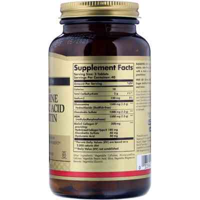 Вітамінно-мінеральний комплекс Solgar Глюкозамін, Гіалуронова Кислота, Хондроїтин та ЧСЧ, 120 (SOL-01317) Вінниця