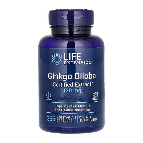 Ginkgo Biloba Certified Extract™ 120mg - 365 vcaps Луцк