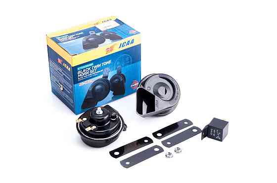 Сигнал (равлик) електричний двотональний (чорний) (пара) Мукачево