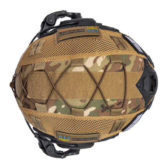 Тактичний шолом Fast Helmet NIJ IIIA + навушники Walkers Razor Slim + чебурашки + кавер (S) Київ