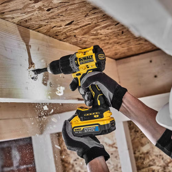 Дриль-шурупокрут акумуляторний безщітковий ударний DeWALT DCD805H2T : з АКБ 2шт-18V 5 Ah, 90 Нм Київ