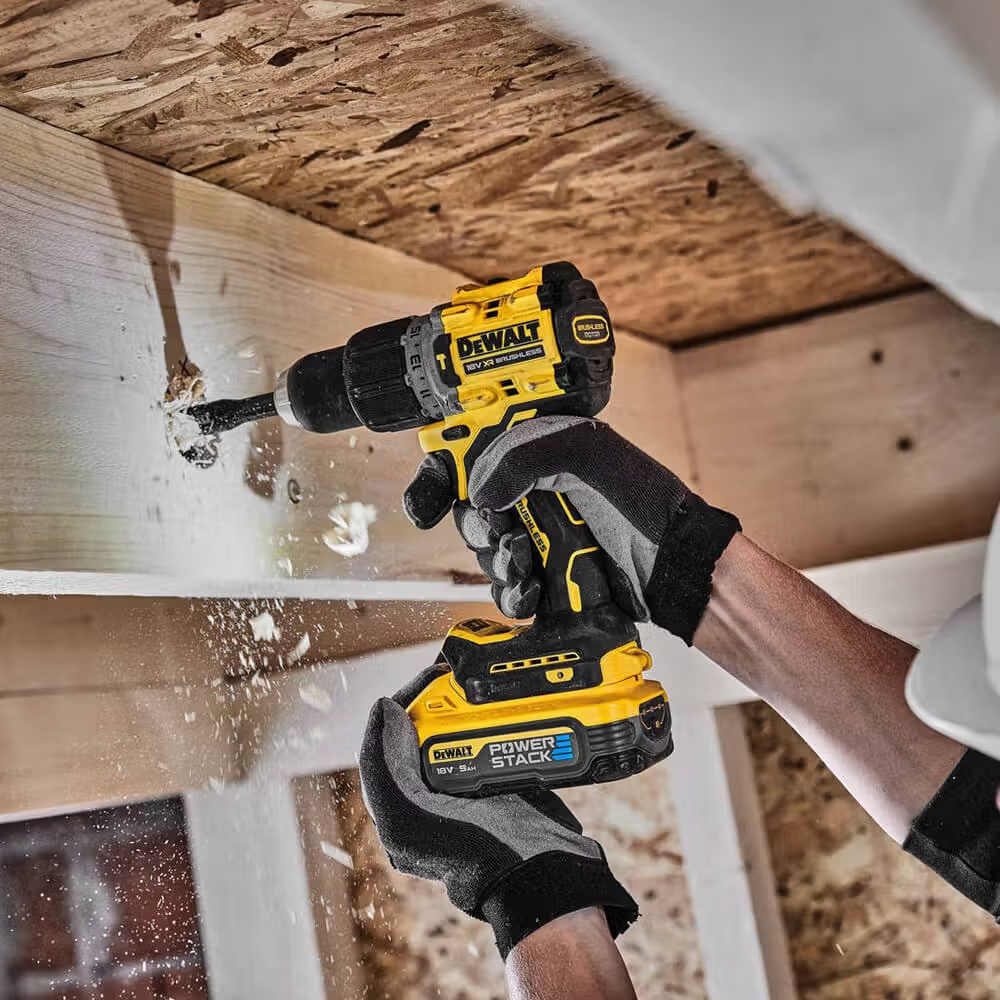 Дриль-шурупокрут акумуляторний безщітковий ударний DeWALT DCD805H2T : з АКБ 2шт-18V 5 Ah, 90 Нм Київ - фото 6