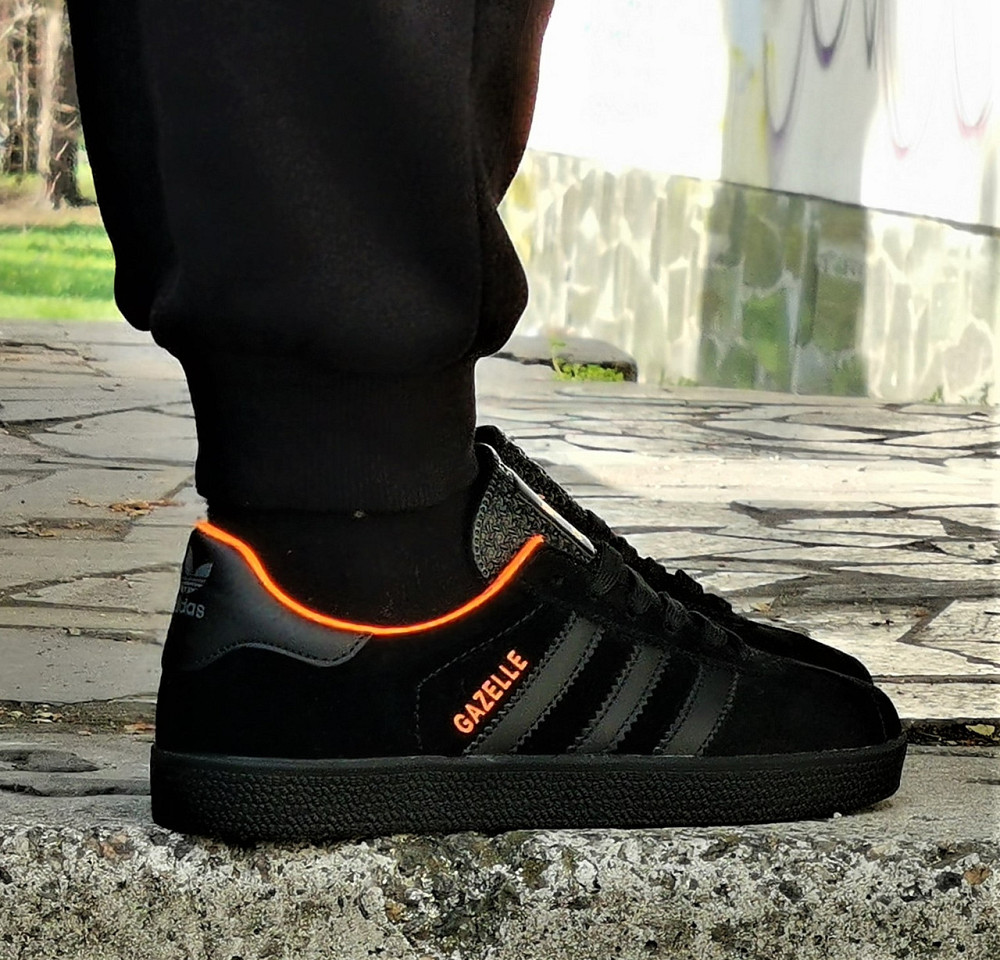 Кроссовки Adidas Gazelle Черные Адидас Женские Газели (размеры: 36,37,38,39,40,41) Видео Обзор Днепр - изображение 2