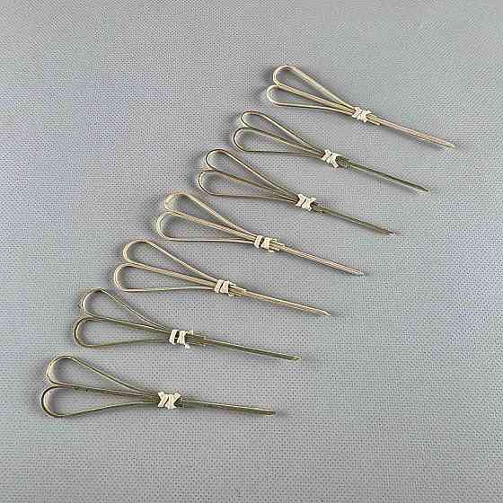 Дерев'яні бамбукові шпажки Серце 12 см, 100 шт (1 пачка) Харків