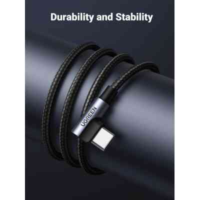 Дата кабель USB 2.0 AM to Type-C 1.0m US176 Both Angled 3A (Black) Ugreen (20856) Вінниця