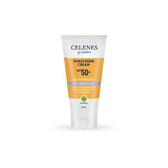Солнцезащитный крем для сухой и чувствительной кожи SPF 50+ Celenes 50 мл Винница