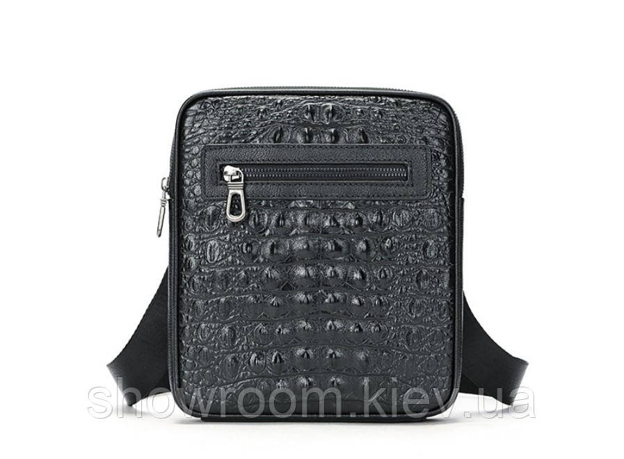 Чоловічі шкіряні сумки під рептилію Leather Collection (5048) Київ - фото 1