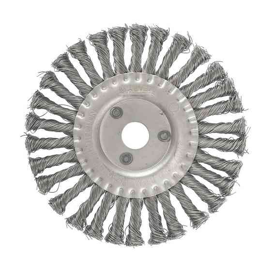 Щітка дискова MASTERTOOL з плетеного дроту Ø 180х22.2 мм 19-9018 Коломыя
