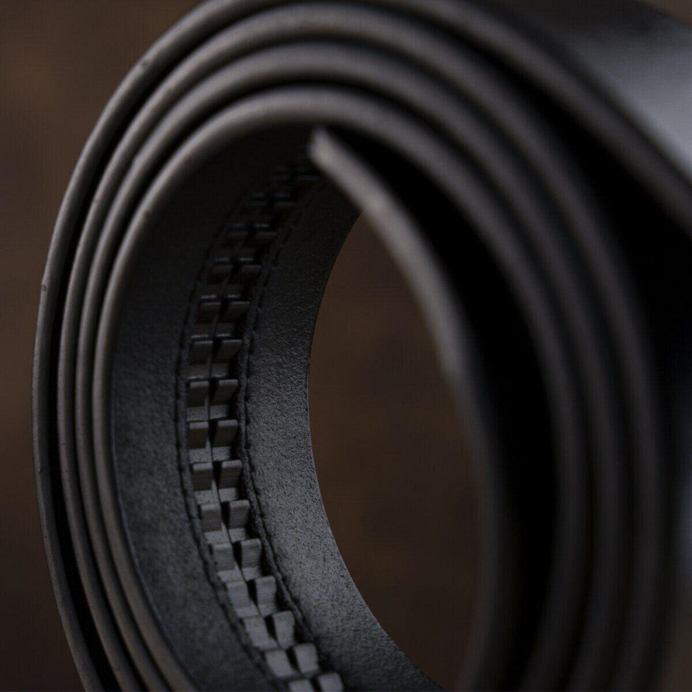 Ремінь чоловічий c затемненим матовим металом Vintage 20267 Чорний Київ - фото 7