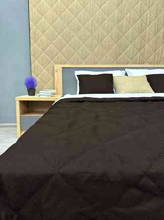 Покрывало стеганое Decorator Flax ромб 230х250 см венге (85-069) Киев