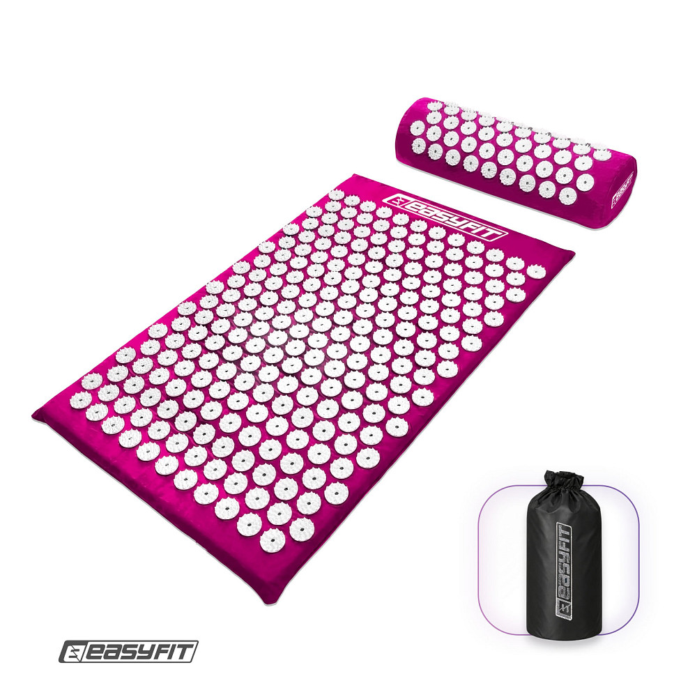 Масажний килимок EasyFit з подушкою (аплікатор Кузнєцова) + чохол Фіолетовий Коломия - фото 7