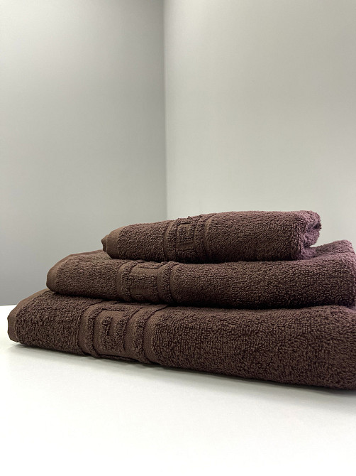 Махровий рушник Ideal Textile Greek 33х60 см коричневий (56860584) Чернівці - фото 4