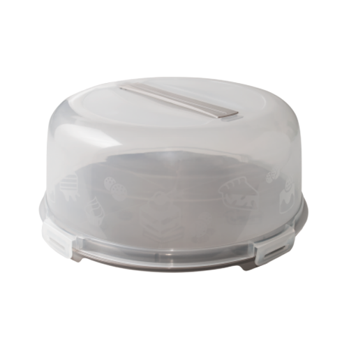 Тортівниця кругла какао/прозорий Алеана Житомир