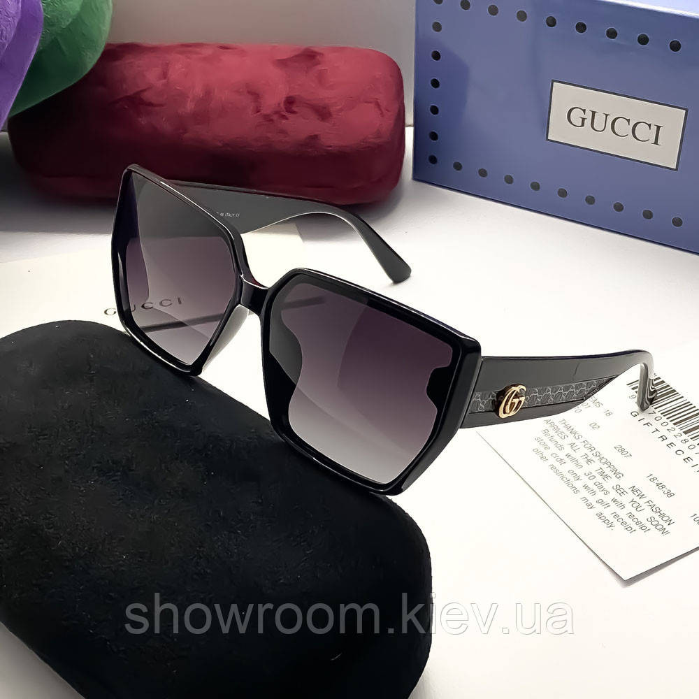 Жіночі сонцезахисні окуляри з поляризацією GG (4589) black Київ - фото 1