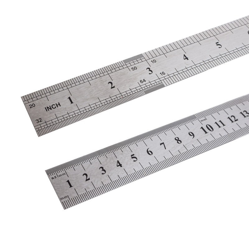 Лінійка металева вимірювальна з таблицею перекладу 500мм Одеса - фото 2