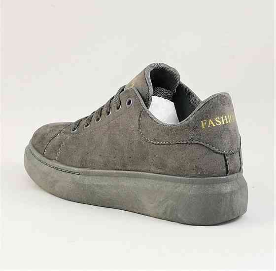 .Женские Кроссовки Серые A!exander Mc@ueen Слипоны Маквин Мокасины (размеры: 36,37,38) - 81-1 Днепр