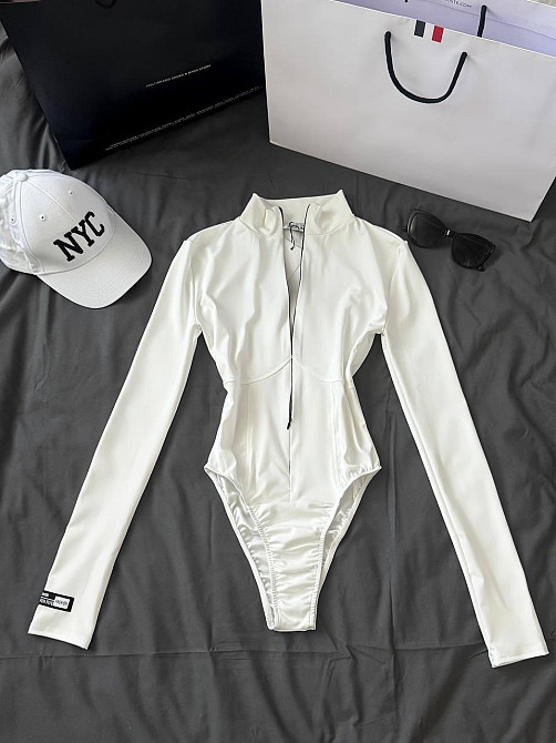 Женский стильный базовый боди из нежного микродайвинга. Одесса - изображение 3