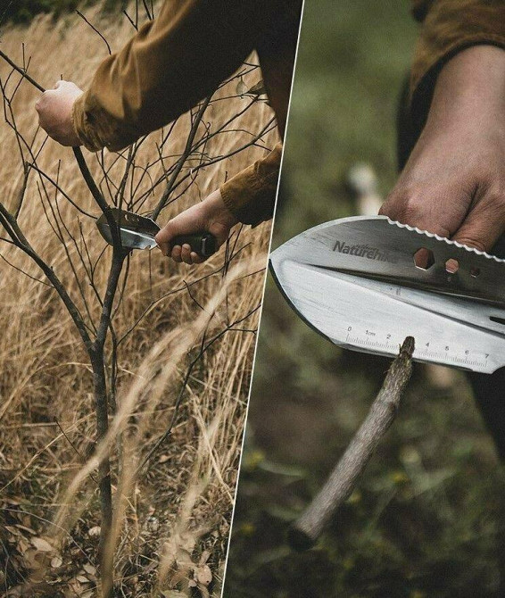Багатофункціональна лопата Naturehike NH20GJ001 (паракорд та нержавіюча сталь) Вінниця - фото 2
