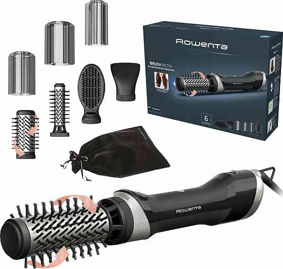 Фен-щітка Rowenta UB9540F0 чорний із сріблястим Харків