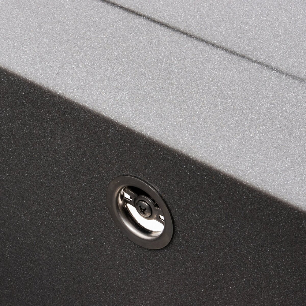 PLATINUM Кухонна мийка гранітна матова 7050 CASCADA Platinum Сірий мусон Київ - фото 7