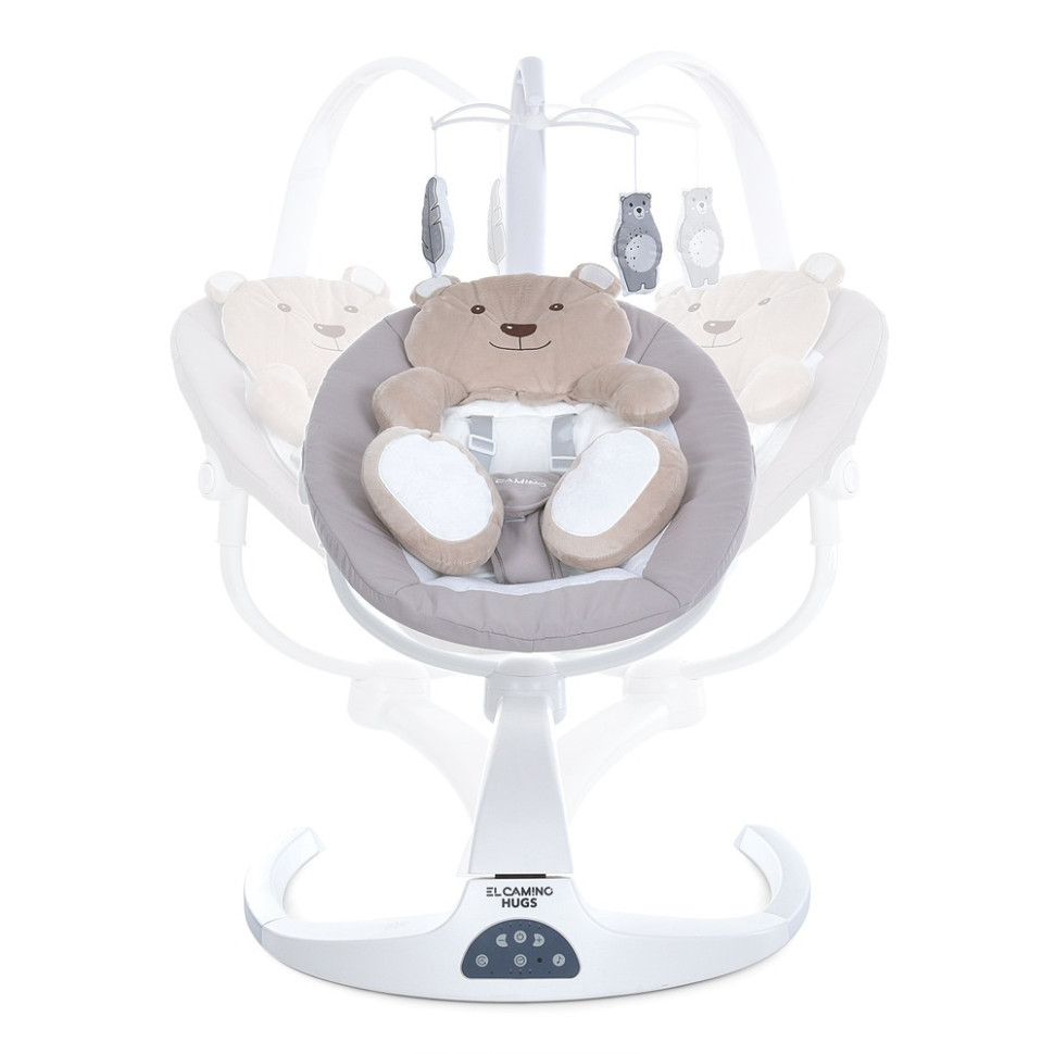 Укачивающий центр-шезлонг HUGS ME 1077 Beige Винница - изображение 3